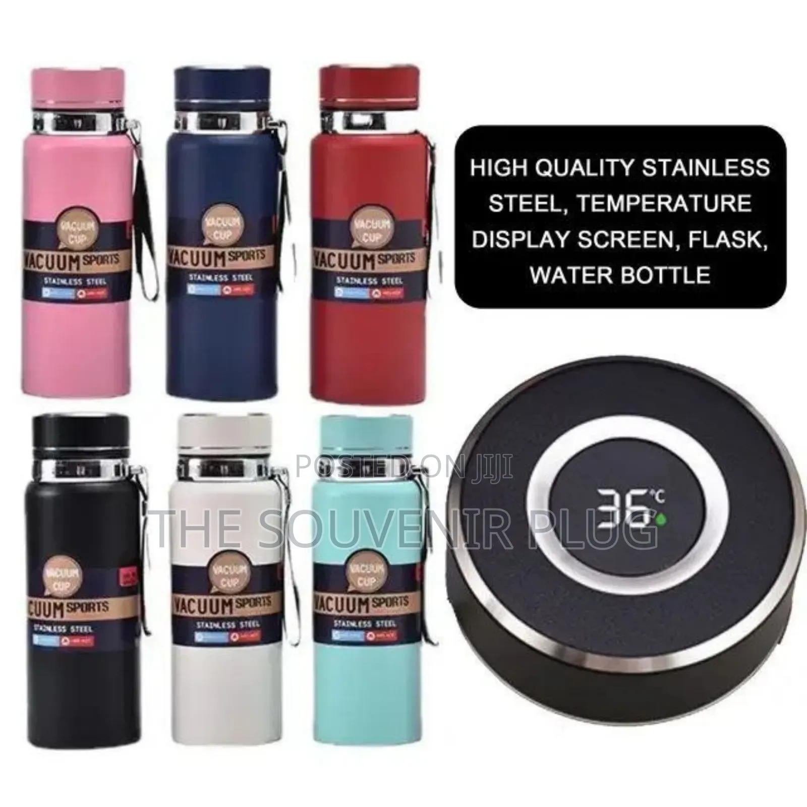 Stainless Steel Insulated Temperature Display Flask Water