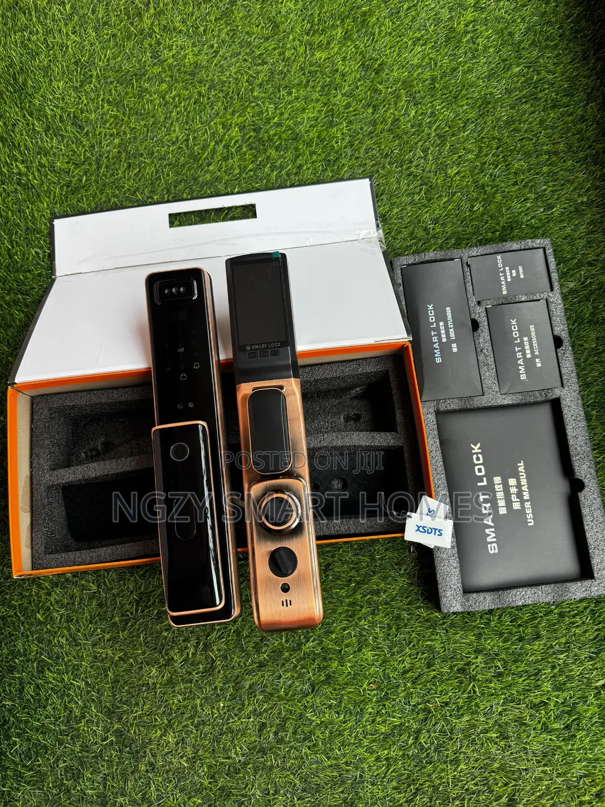 NGZ-51 Black and Gold Smart Door Lock