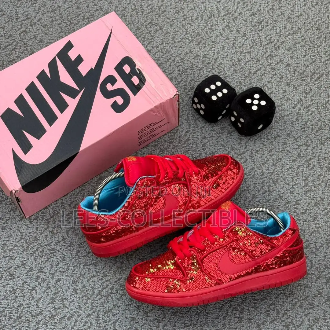 Best Quality Nike Sb Dunk Low X Wizard Of Oz Ruby Sneakers