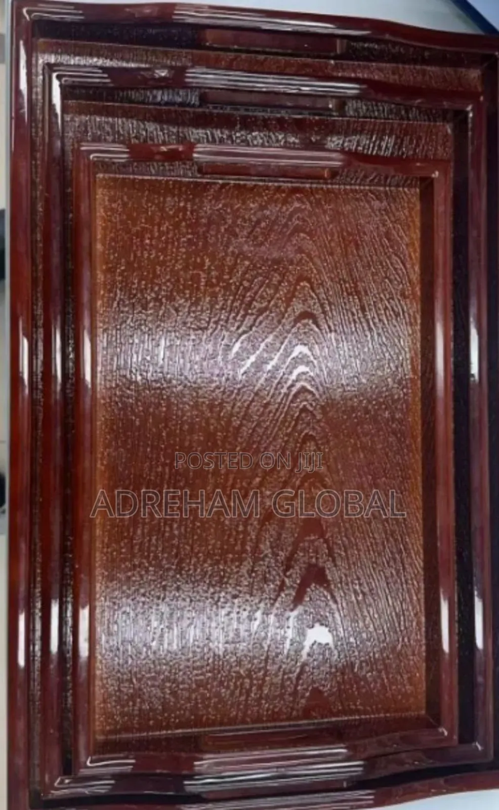 Quality 3in1 Luxury Vintage Deep Wood Bar/Hotel Food Serving Tray.