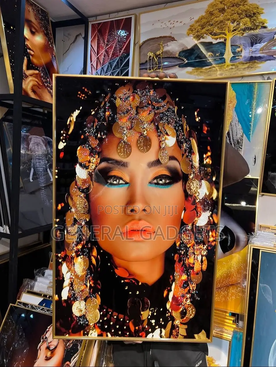 Luxury Crystal Wall Acrylic Painting/Stoned Art Frame