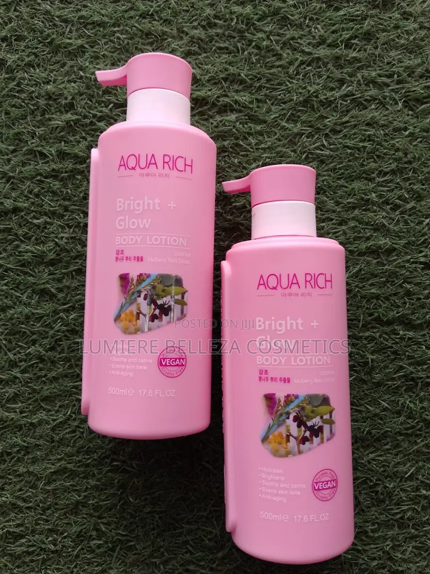 Aqua Rich Bright + Glow Body Lotion Mulberry Root Extract + Vitamin C