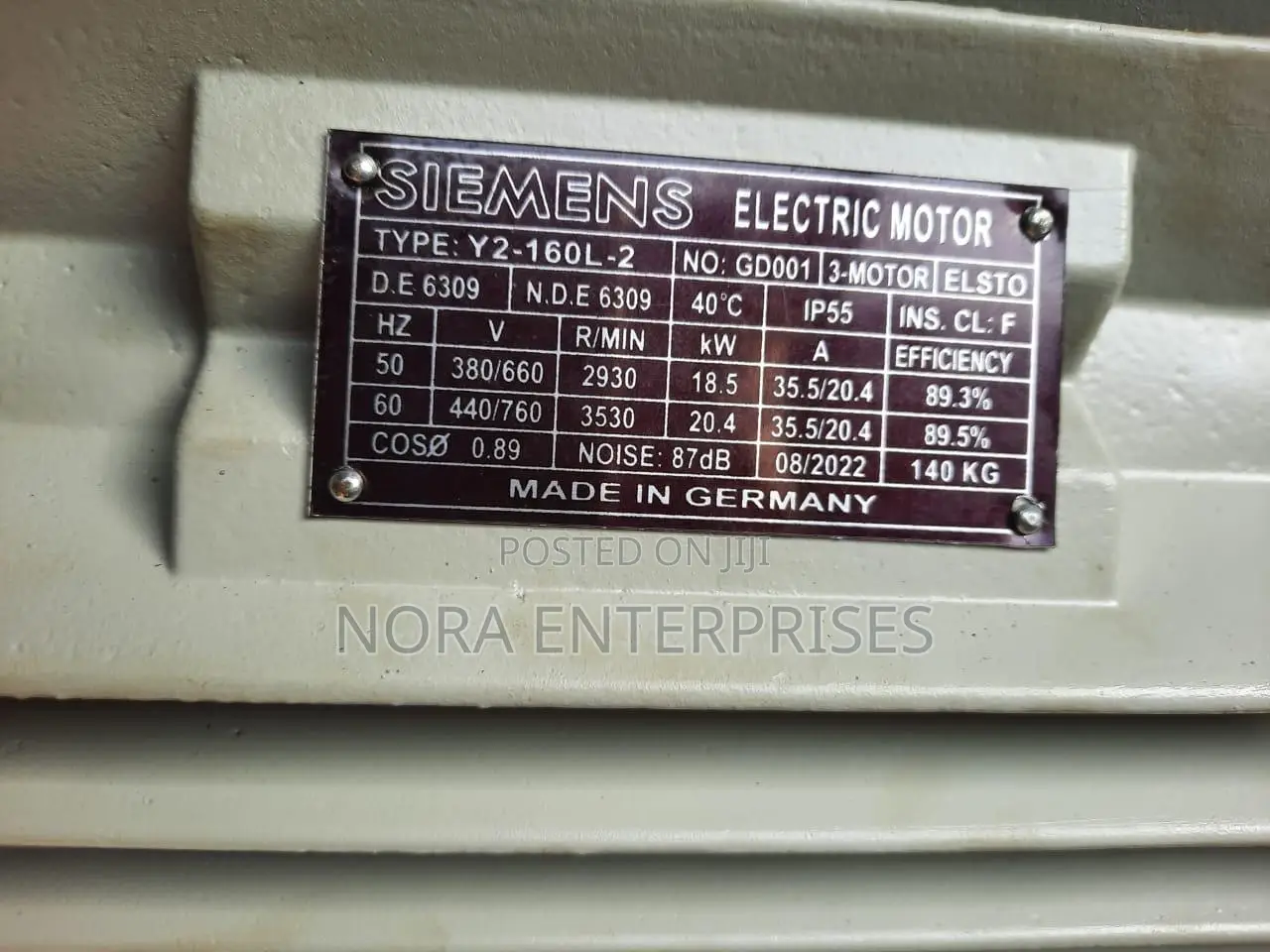 25hp /18.5kw High Quality Three Phase Siemens Electric Motor