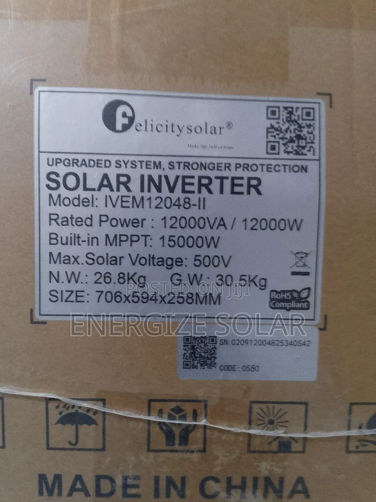 12kva Ivem Felicity Hybrid Inverter