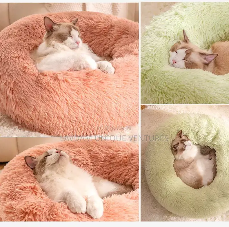 Warm Dog Cat Nest Bed — 4 Seasons Deep Sleep Pet Bed Mat.