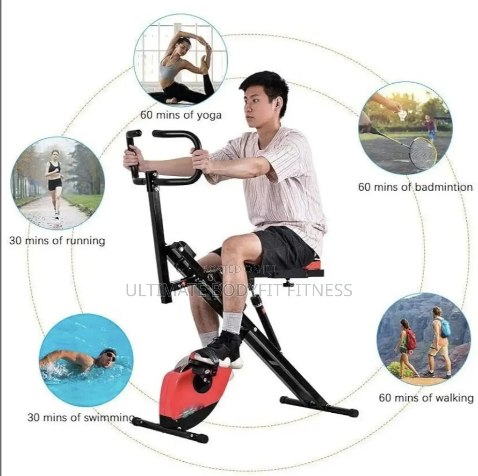 Brand New 2-in-1 Horse X-Bike Cardio Training Exercise Bike