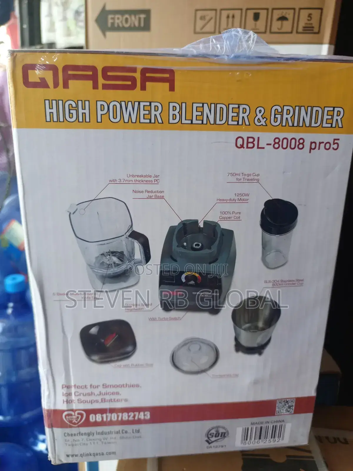 Qasa High Power Blender Grinder – QBL-8008 Pro5