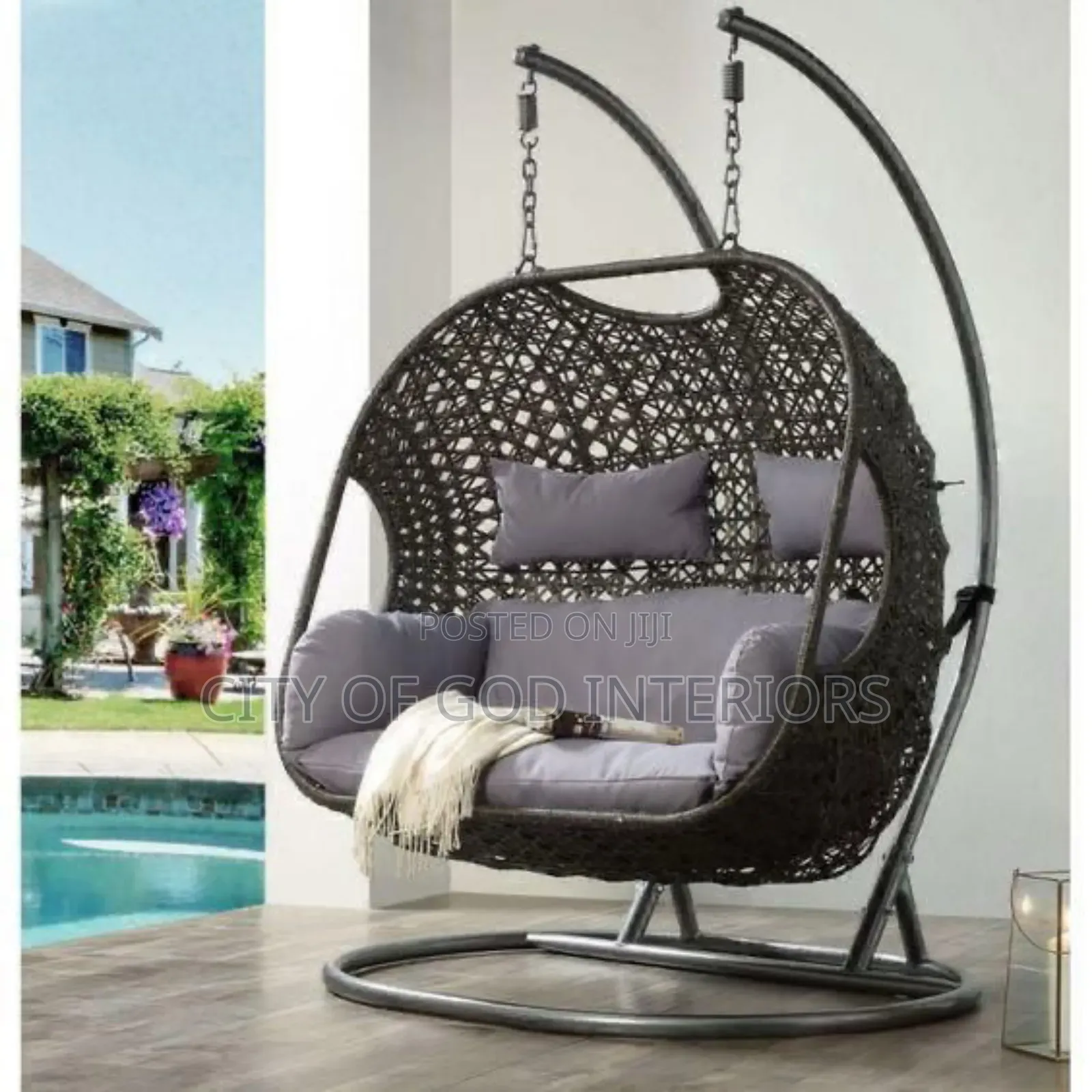 High Quality Swing With Imported Pool Double Seater