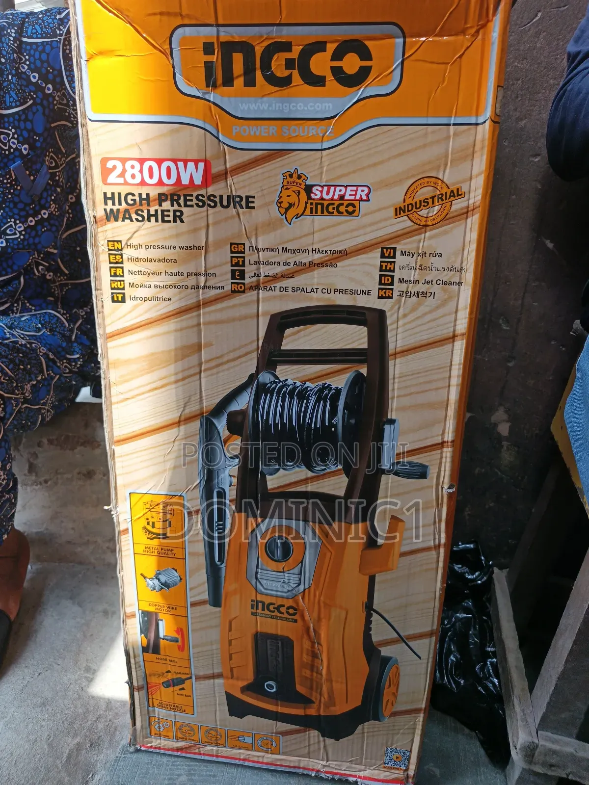 Ingco 2800w High Pressure Washer.