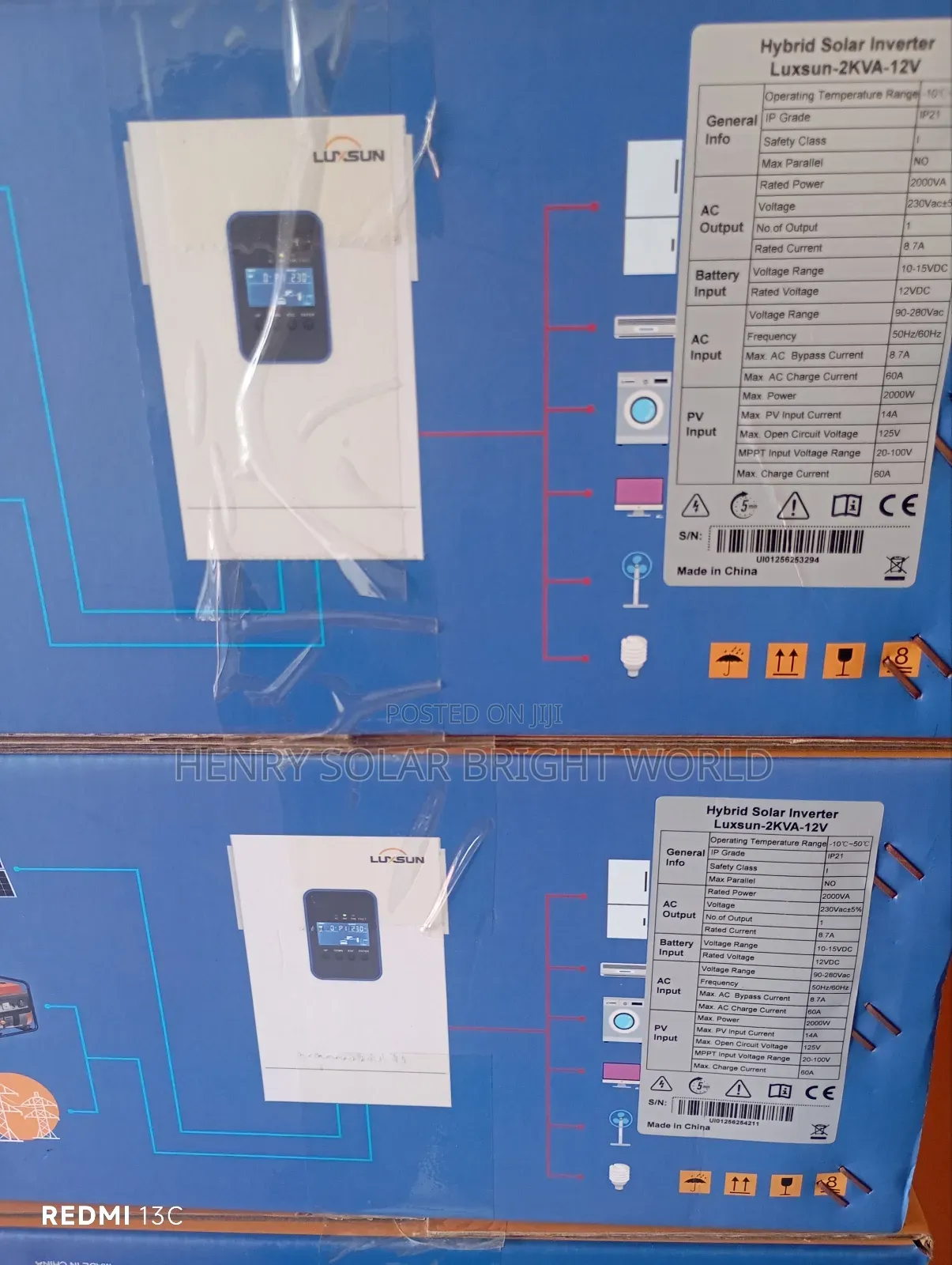 Luxsun 2kv 12v Hibrid Inverter