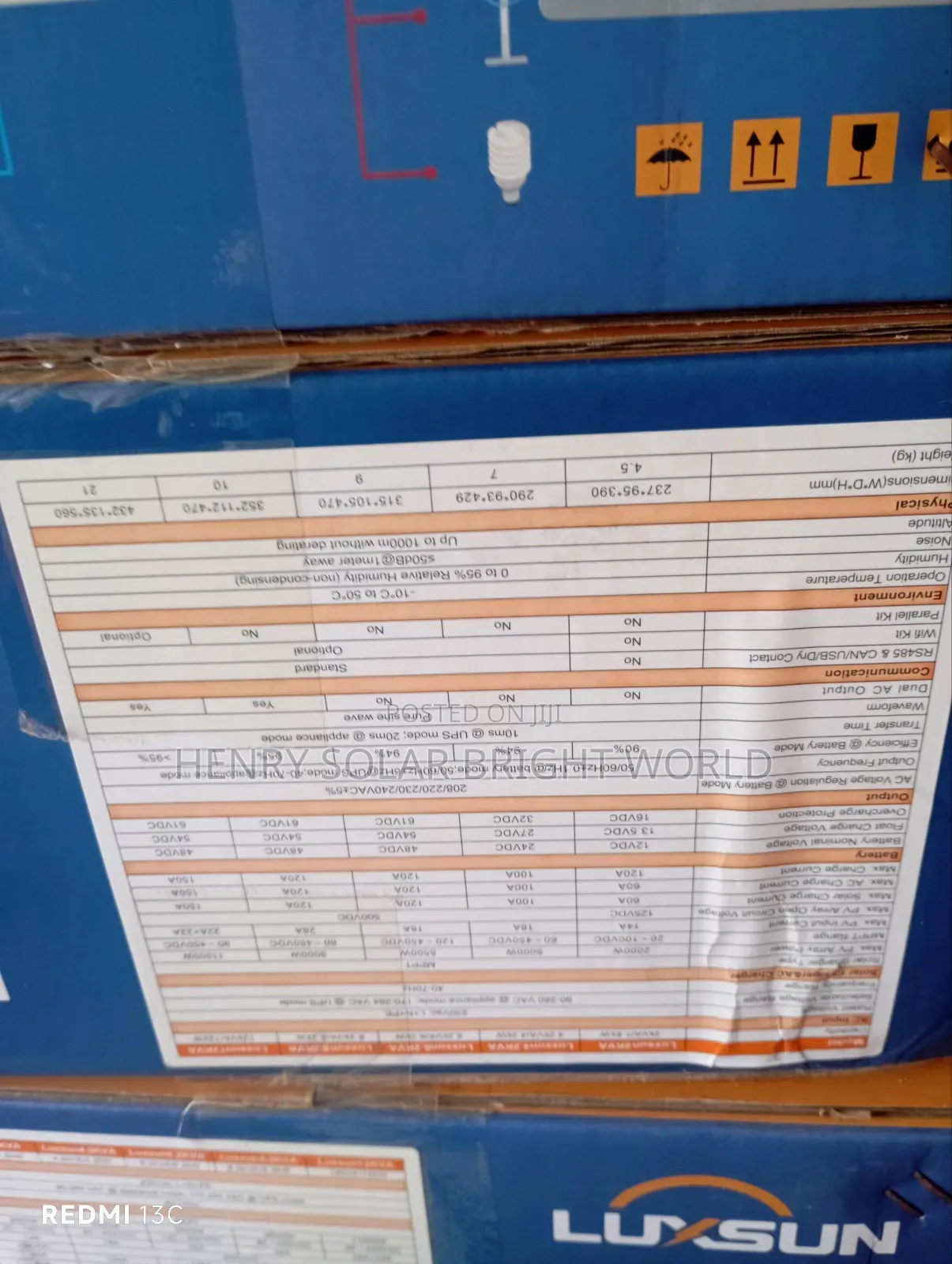 Luxsun 2kv 12v Hibrid Inverter