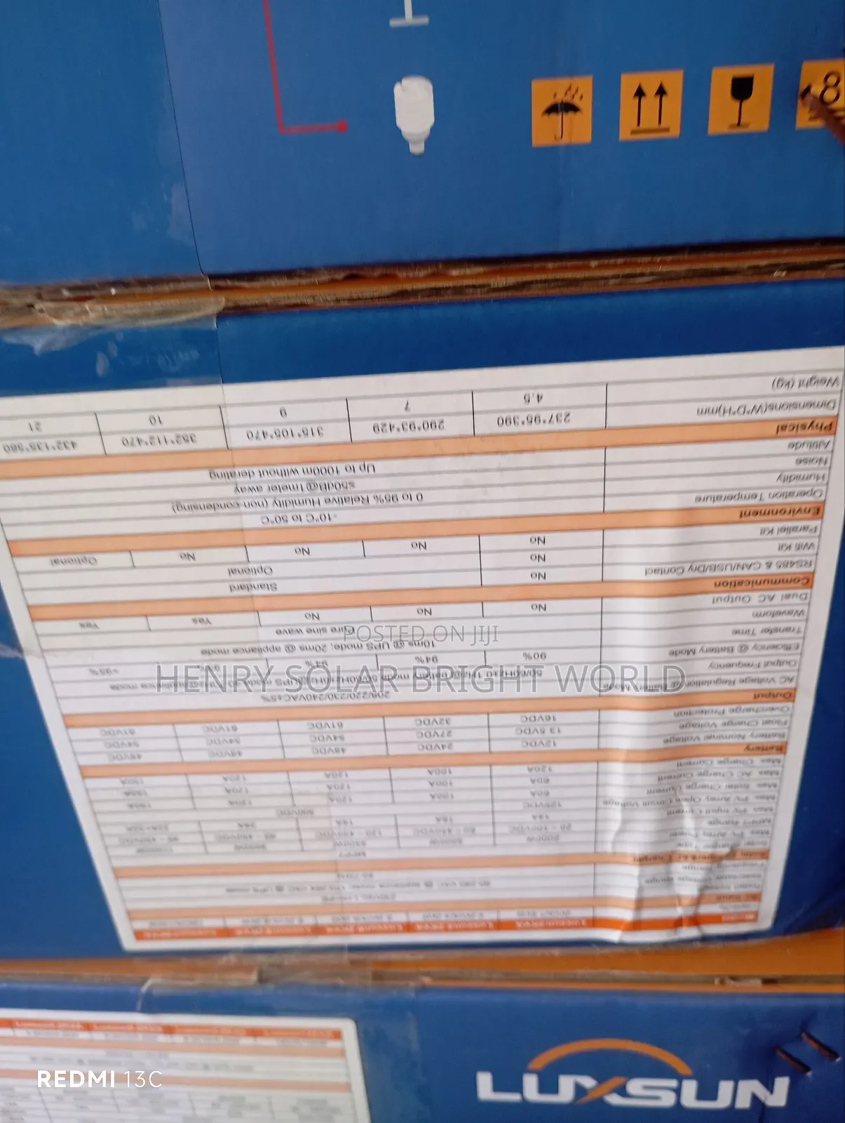 Luxsun 2kv 12v Hibrid Inverter