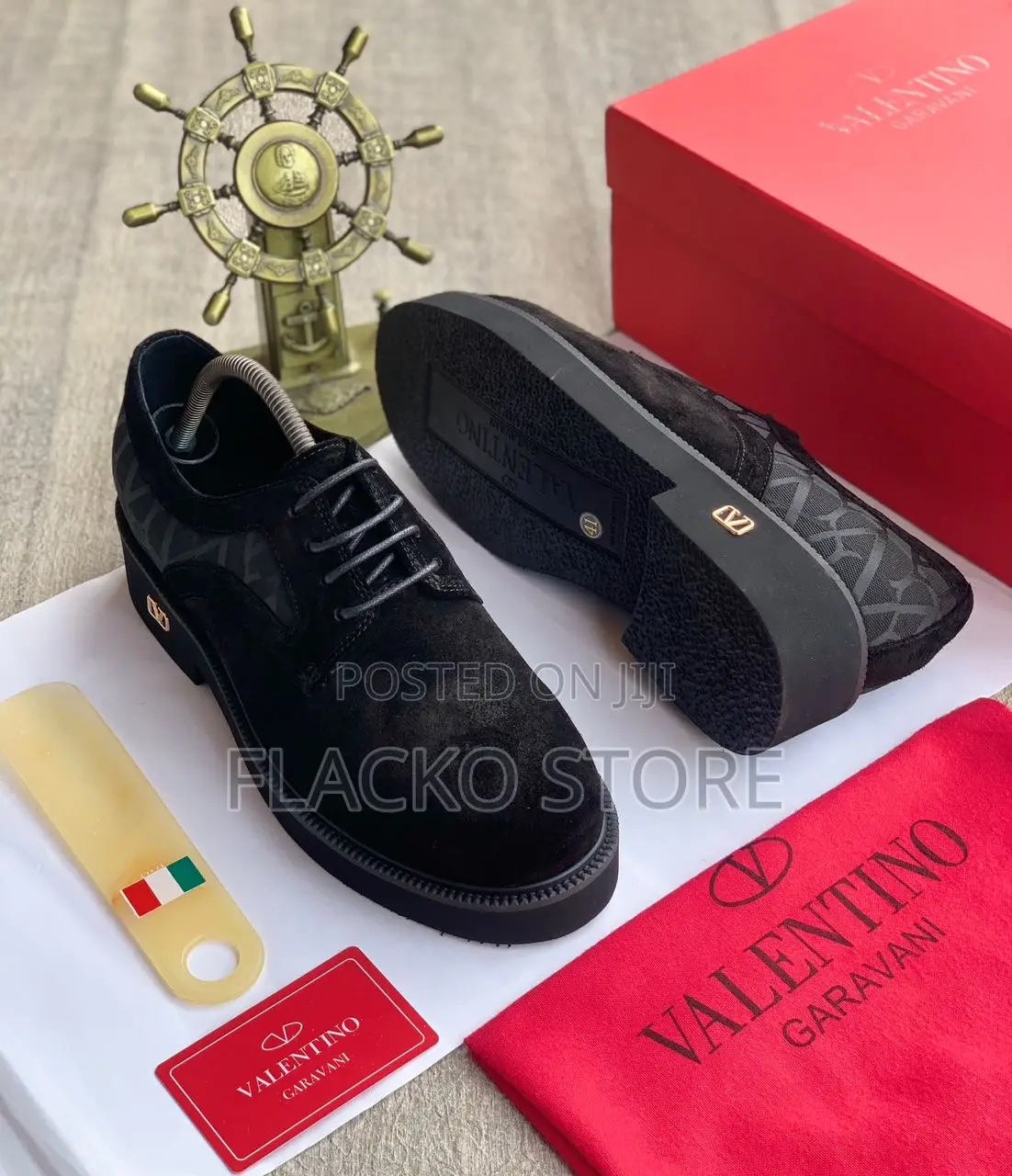 Original Valentino Suede Loafers Brogue Shoes