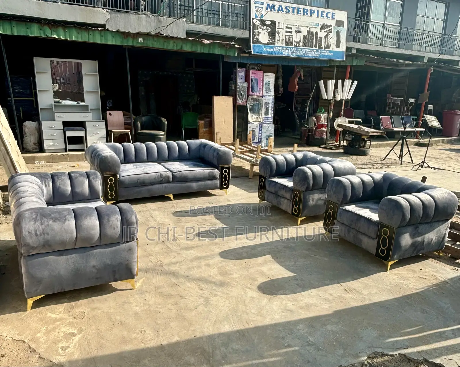 Unrivaled Set of Fabric Seven Seater Sofa | Chairs | Couch