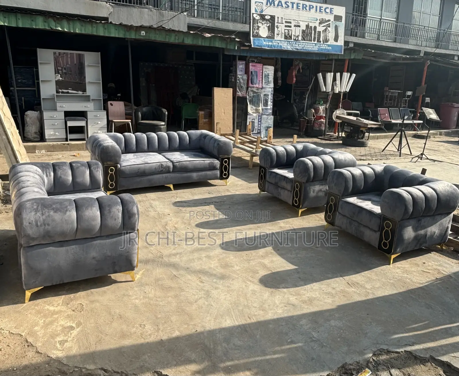Set of Fabric Upholstery Seven Seater Sofa of Unmatched Quality