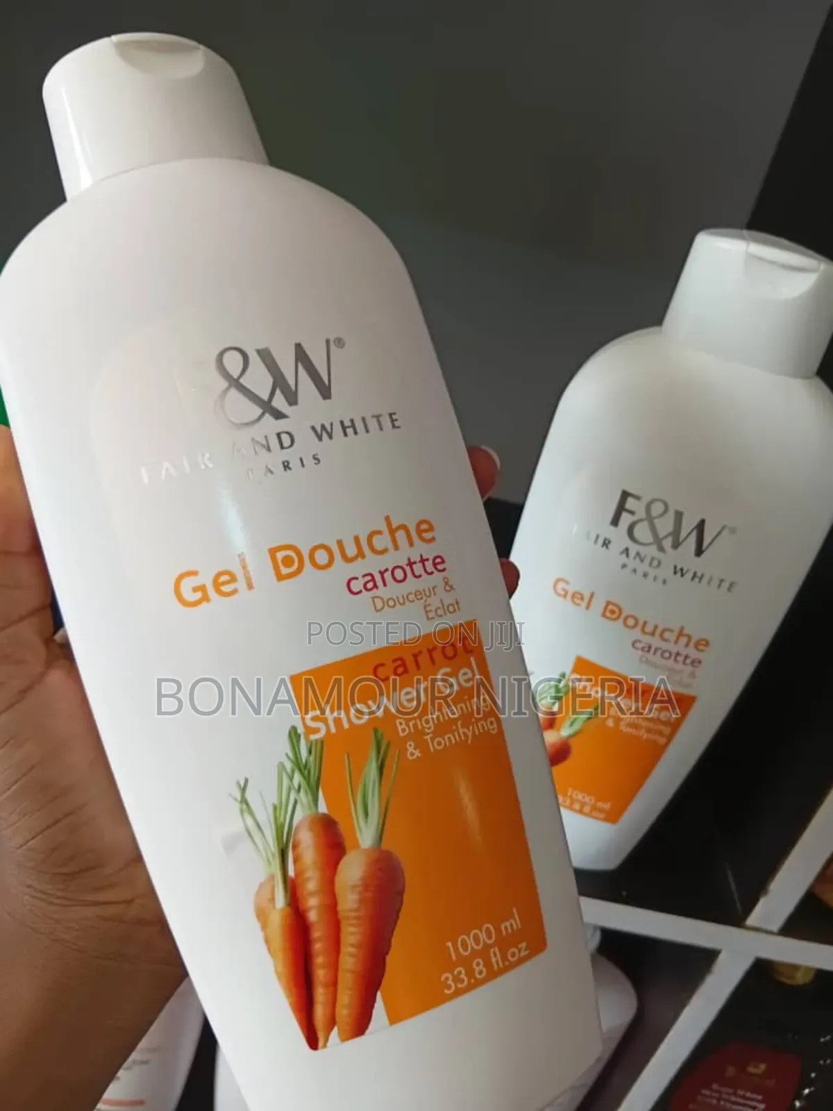Fair and White Carrot Shower Gel 1000ml