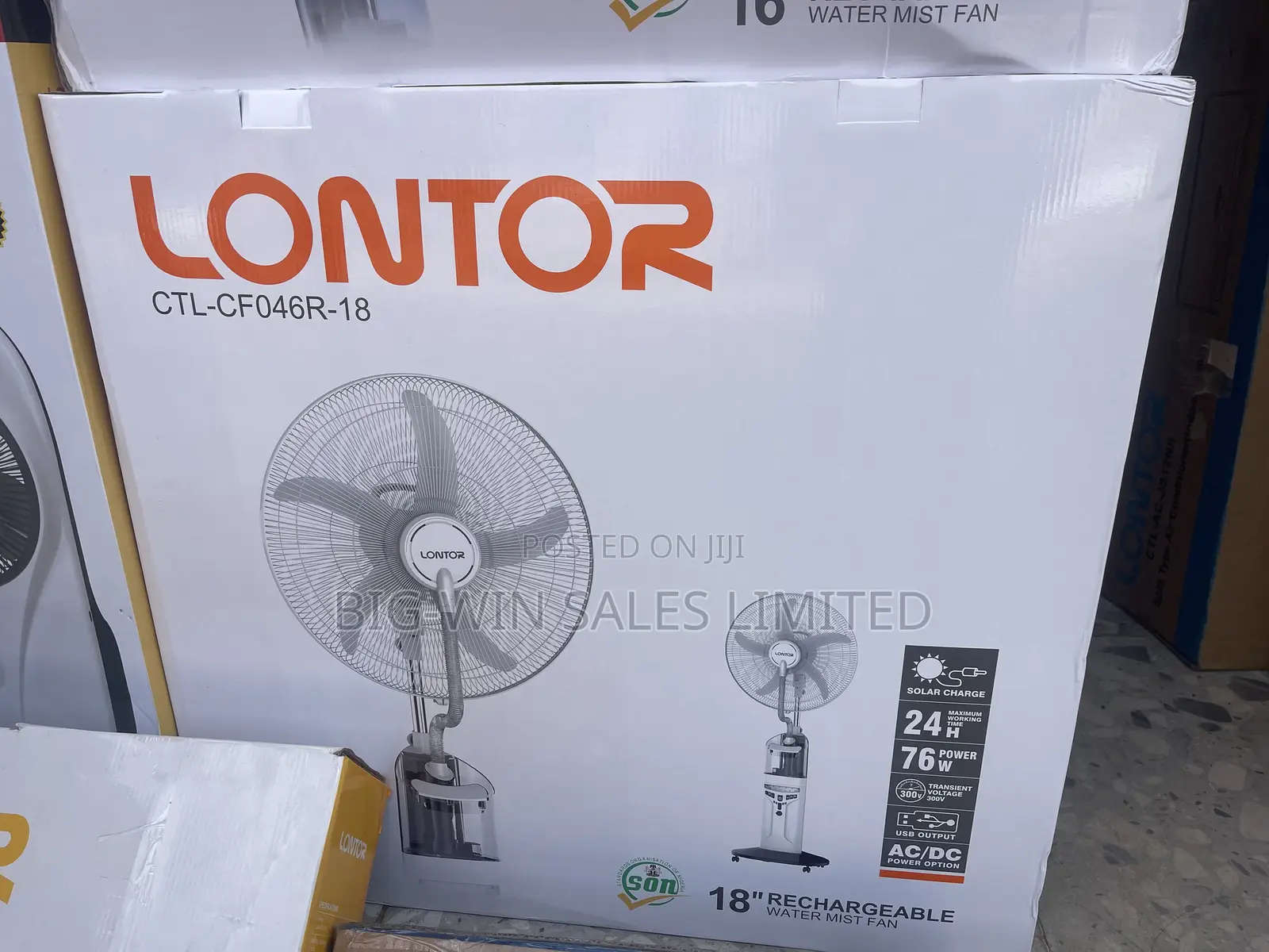 Lontor Rechargable Mix Fan 18””