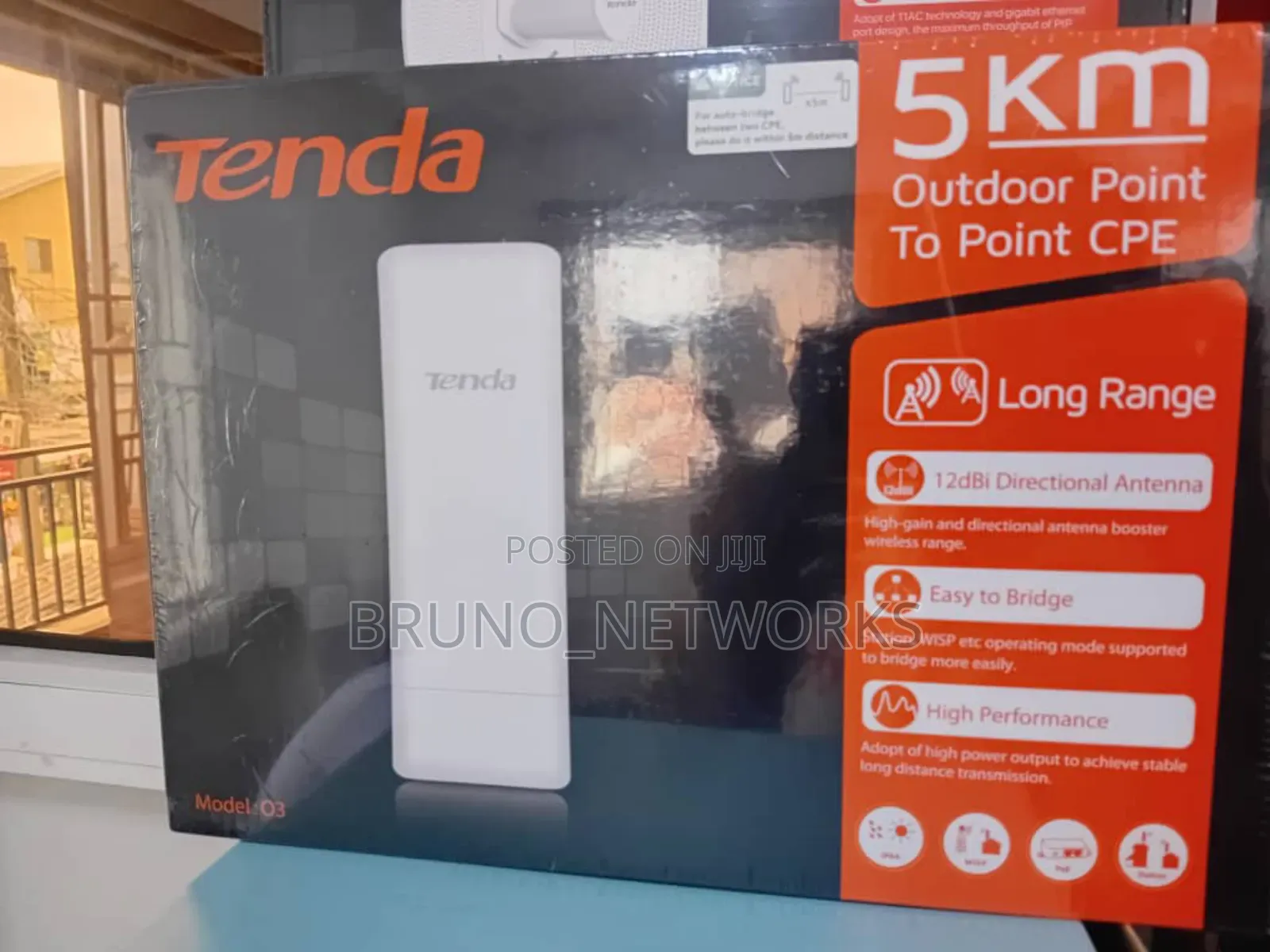 Tenda Model 03 || Outdoor Long Range Radio || 5km Cpe