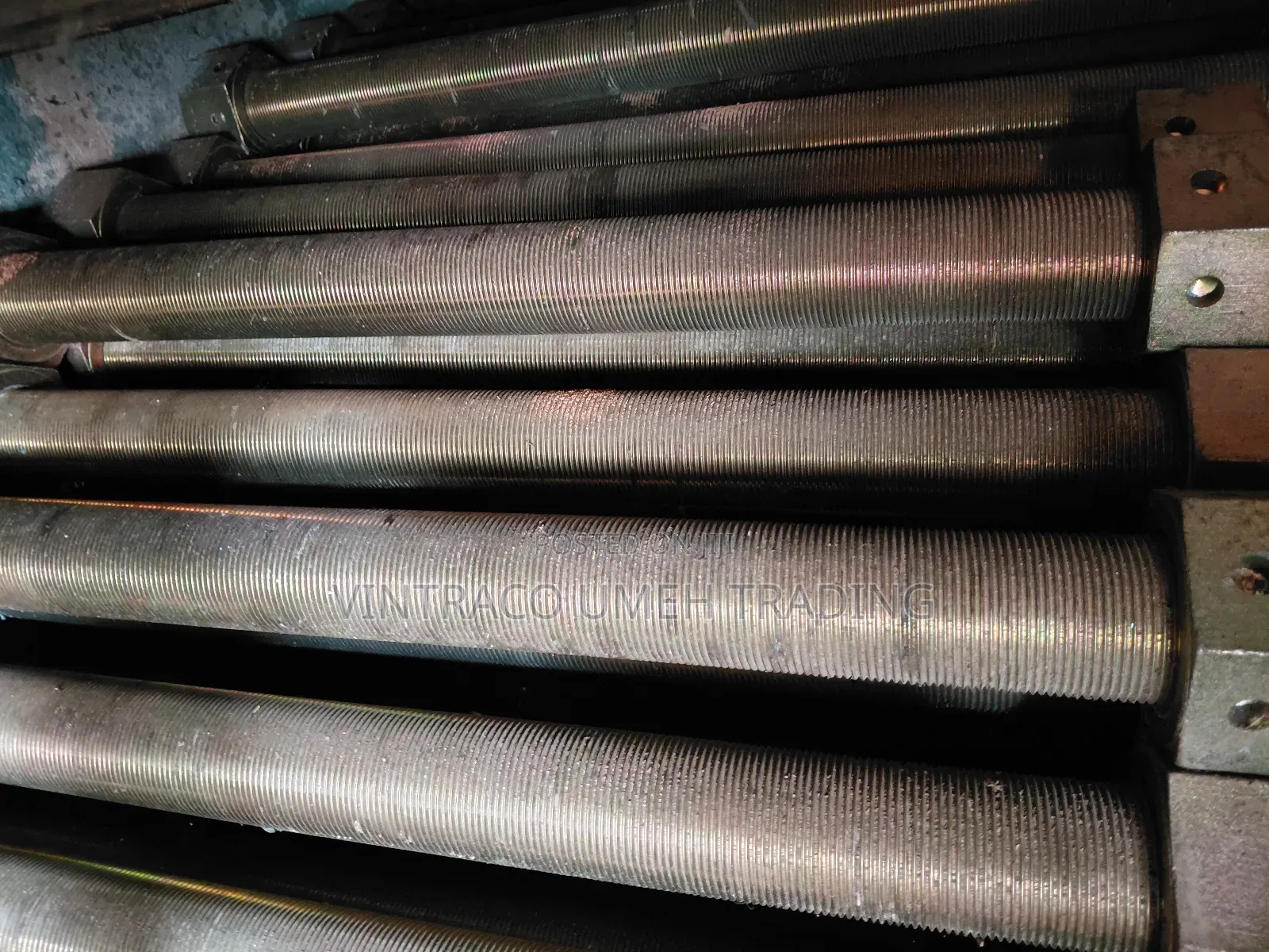 2 1/2 X 32"Long Stud Bolt and Nuts, Zinc Plated/Bi Chromate Treated