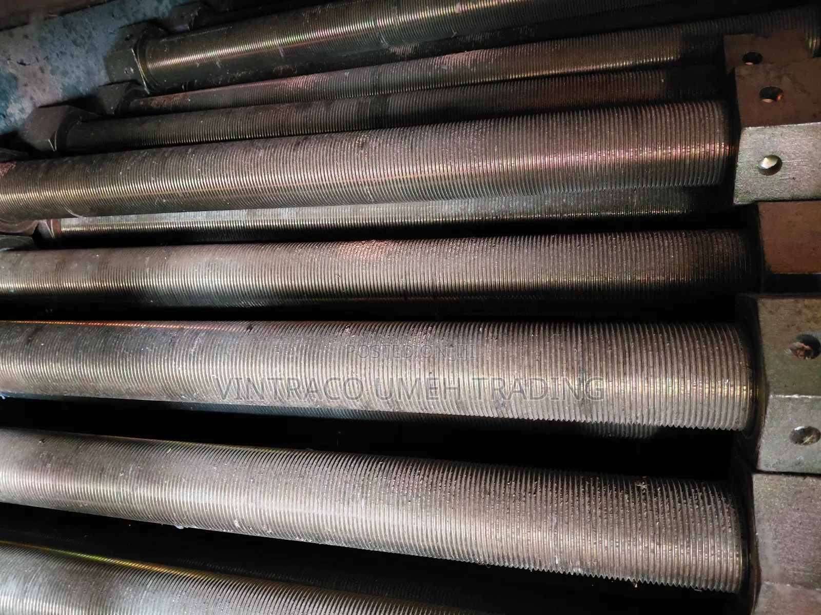 2 1/2 X 32"Long Stud Bolt and Nuts, Zinc Plated/Bi Chromate Treated