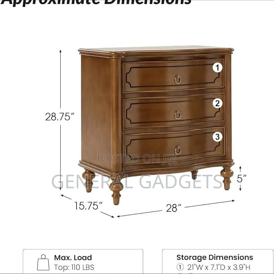 Solid Wooden Corner Table With Charging Station