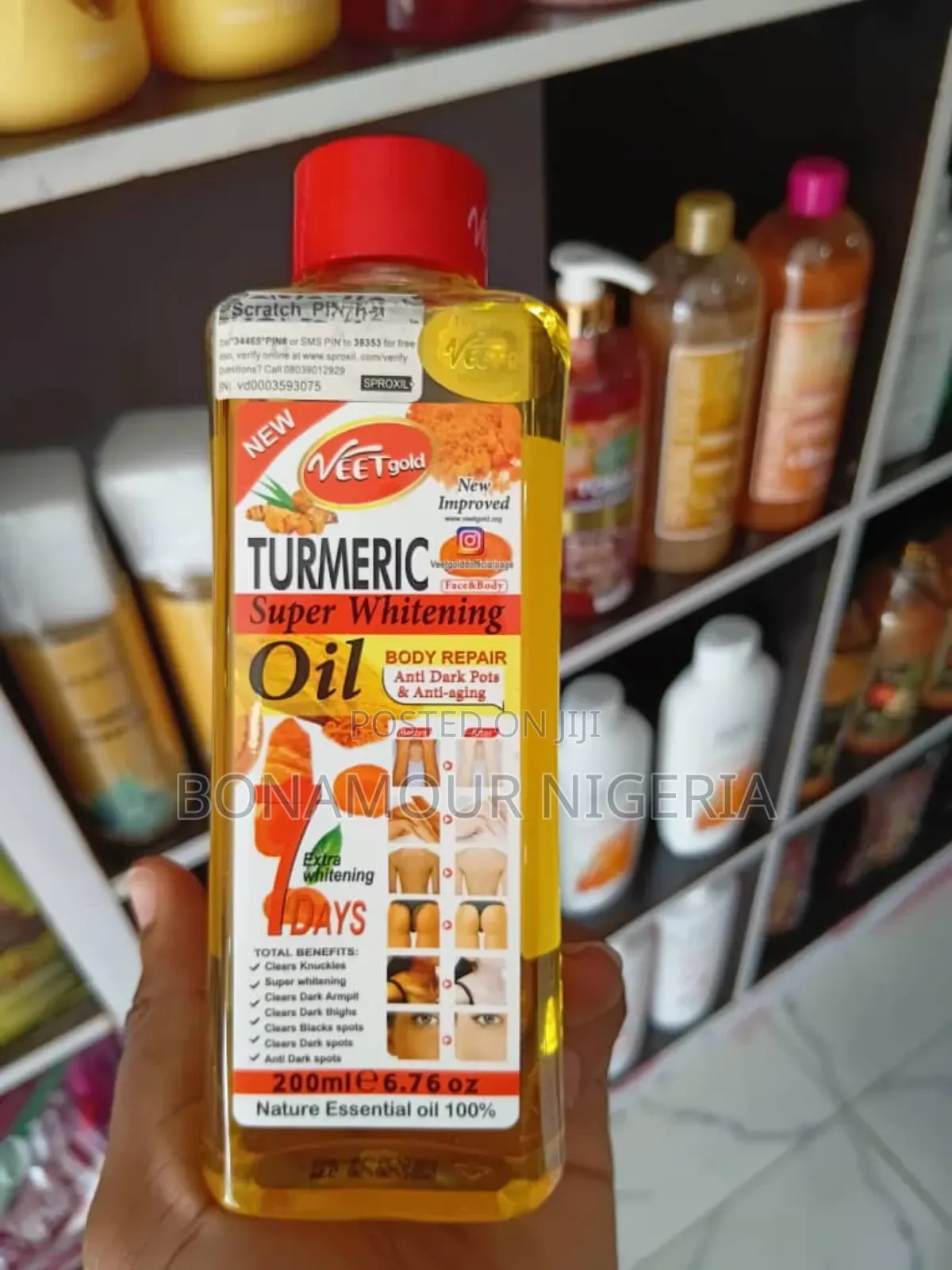 Veetgold Turmeric Super Whitening Oil 200ml
