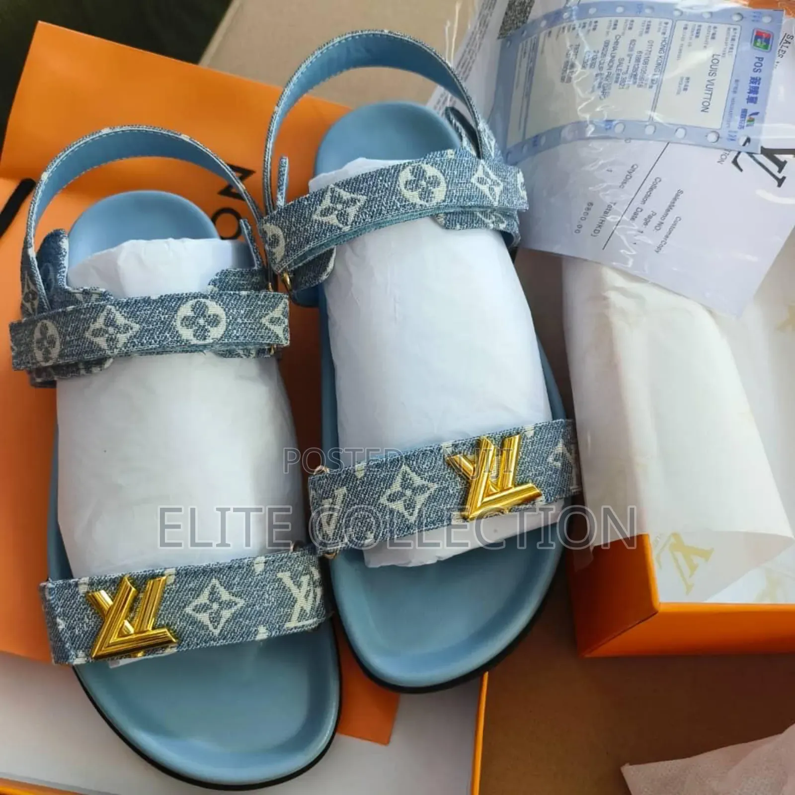 New In Brand:Lv Sandals Colo:Blue Sizes:37-42