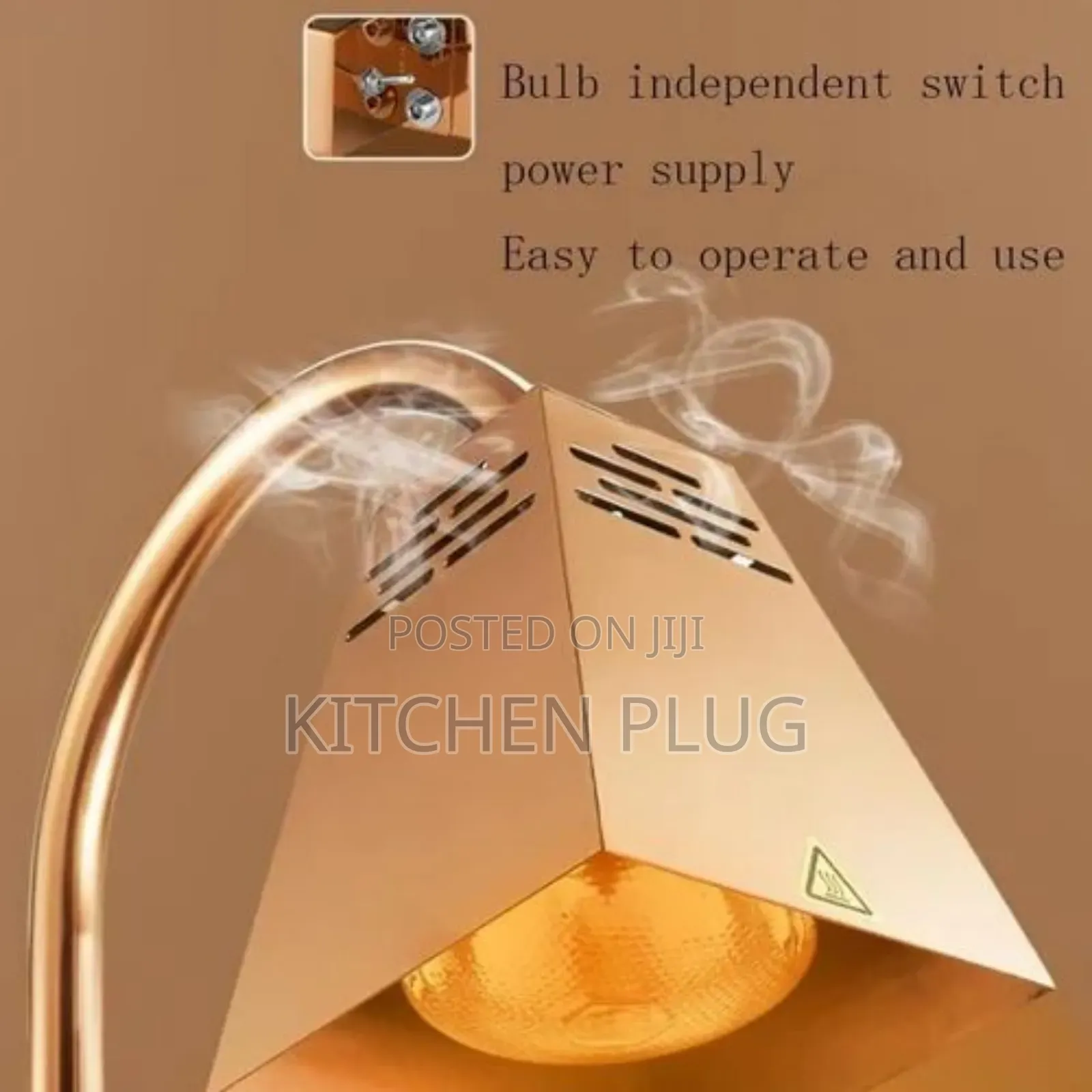 Commercial Food Warmer Lamp With a Double-Headed Design.