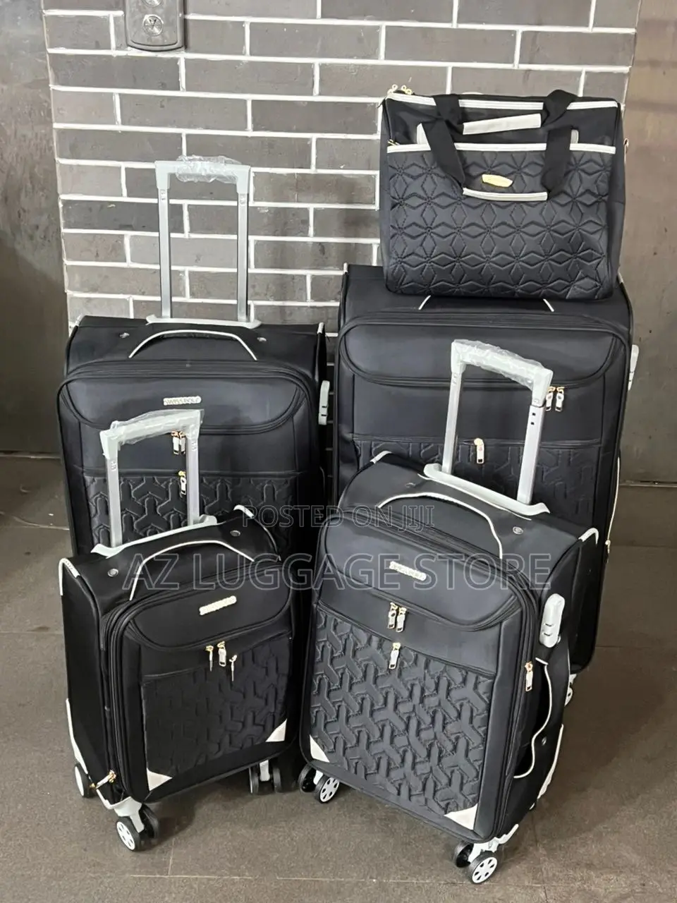 Set of 5 Fabric Quality Luggage Box
