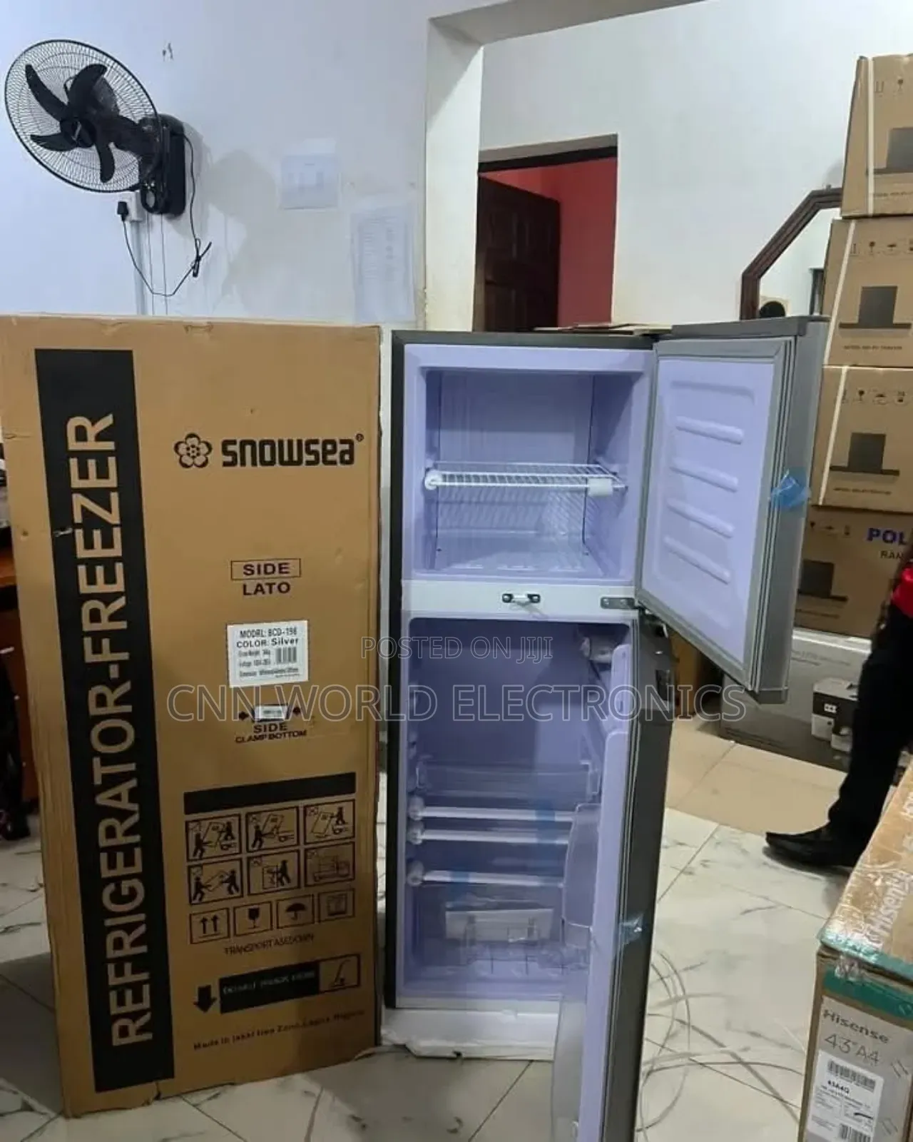 New Snowsea 195l Standing Double Door Fridge Faster Cooling Warranty