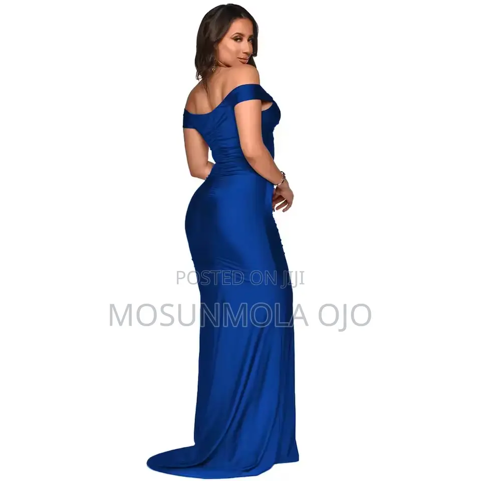 Sexy Satin Maxi Dress a Line v Neck Evening Wedding Prom Gown / Dress