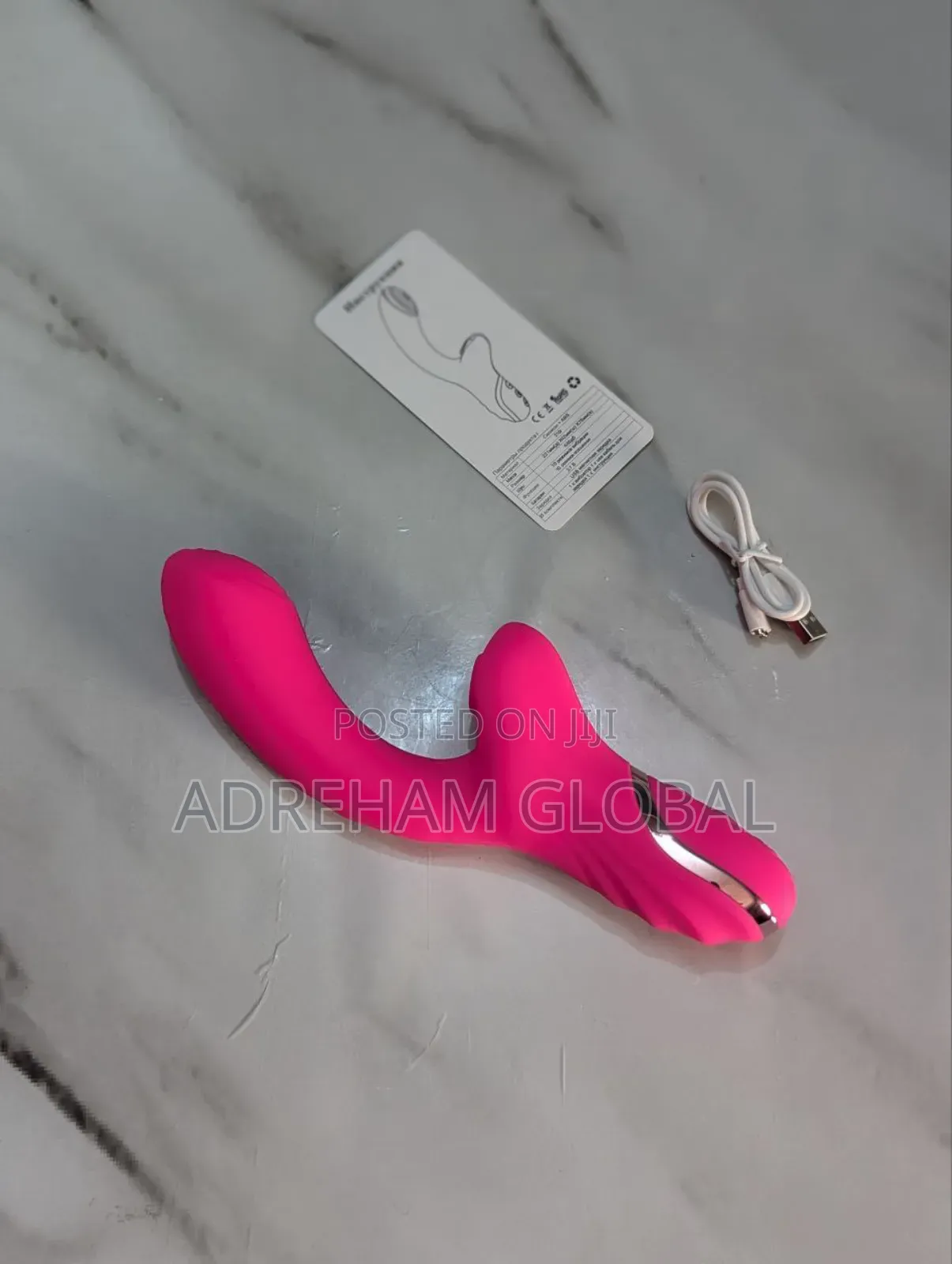 C Curved Dual Sucking/Knocking Vibrator
