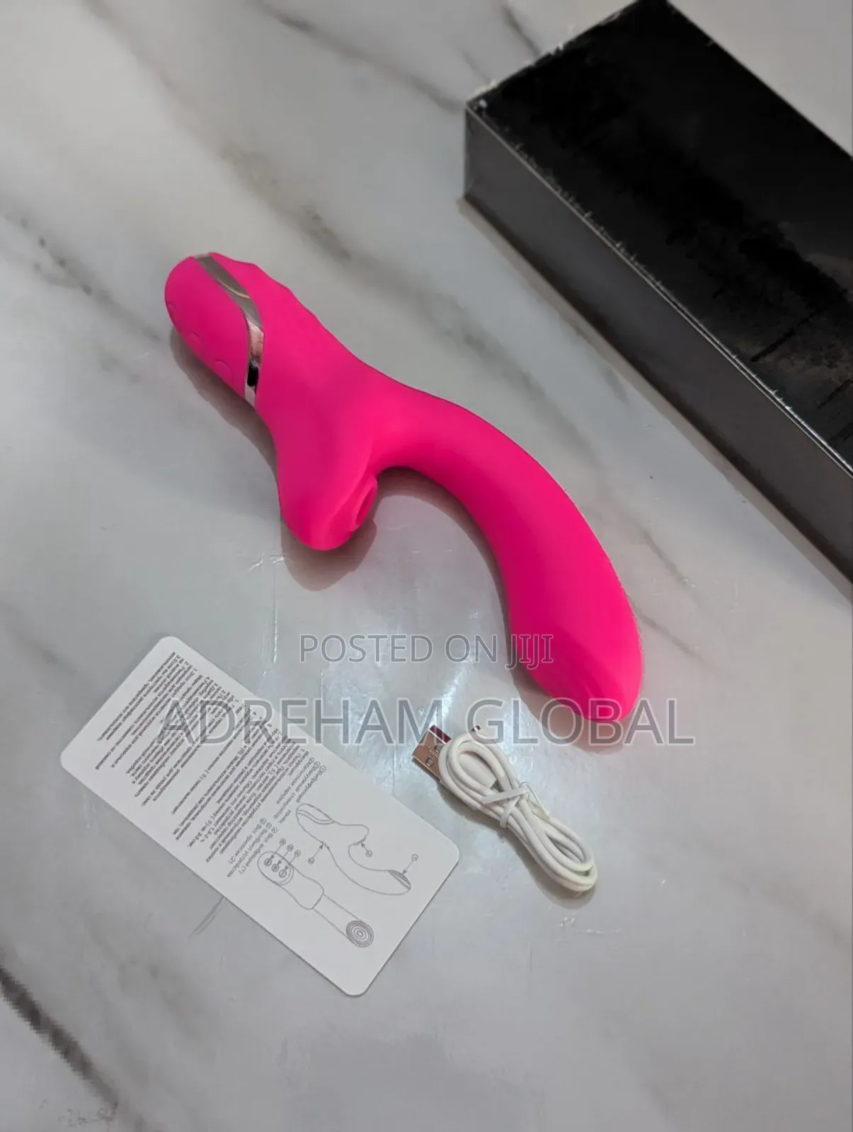 C Curved Dual Sucking/Knocking Vibrator