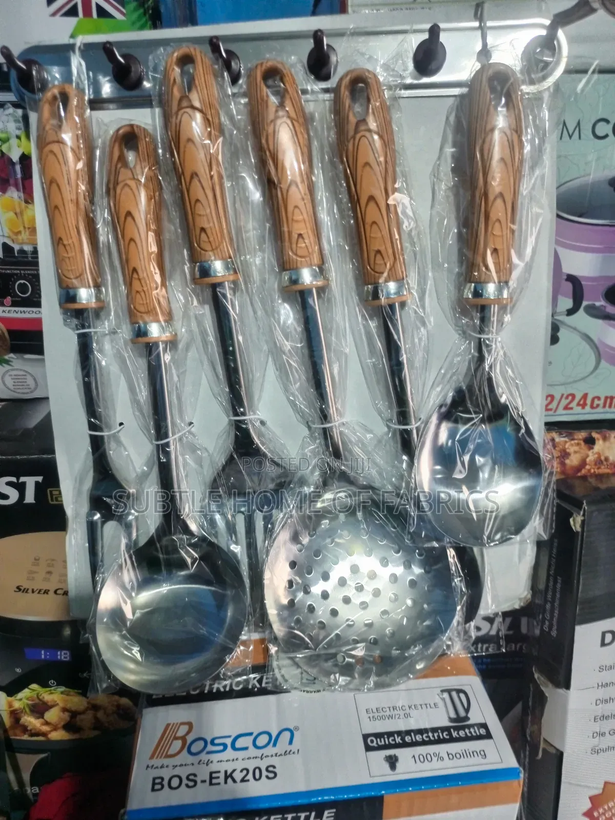 Dzire 7pcs Stainless Cooking Spoon Set  Durable Heat-Resistant Gift