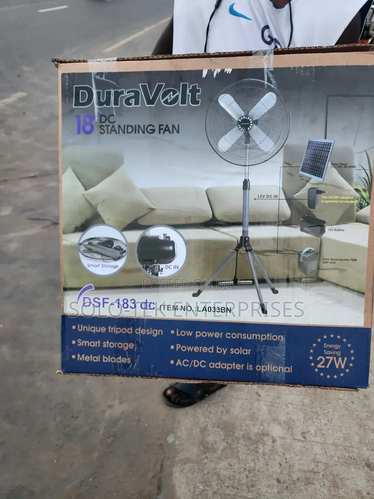 Duravolt Dc Standing Fan 27watts