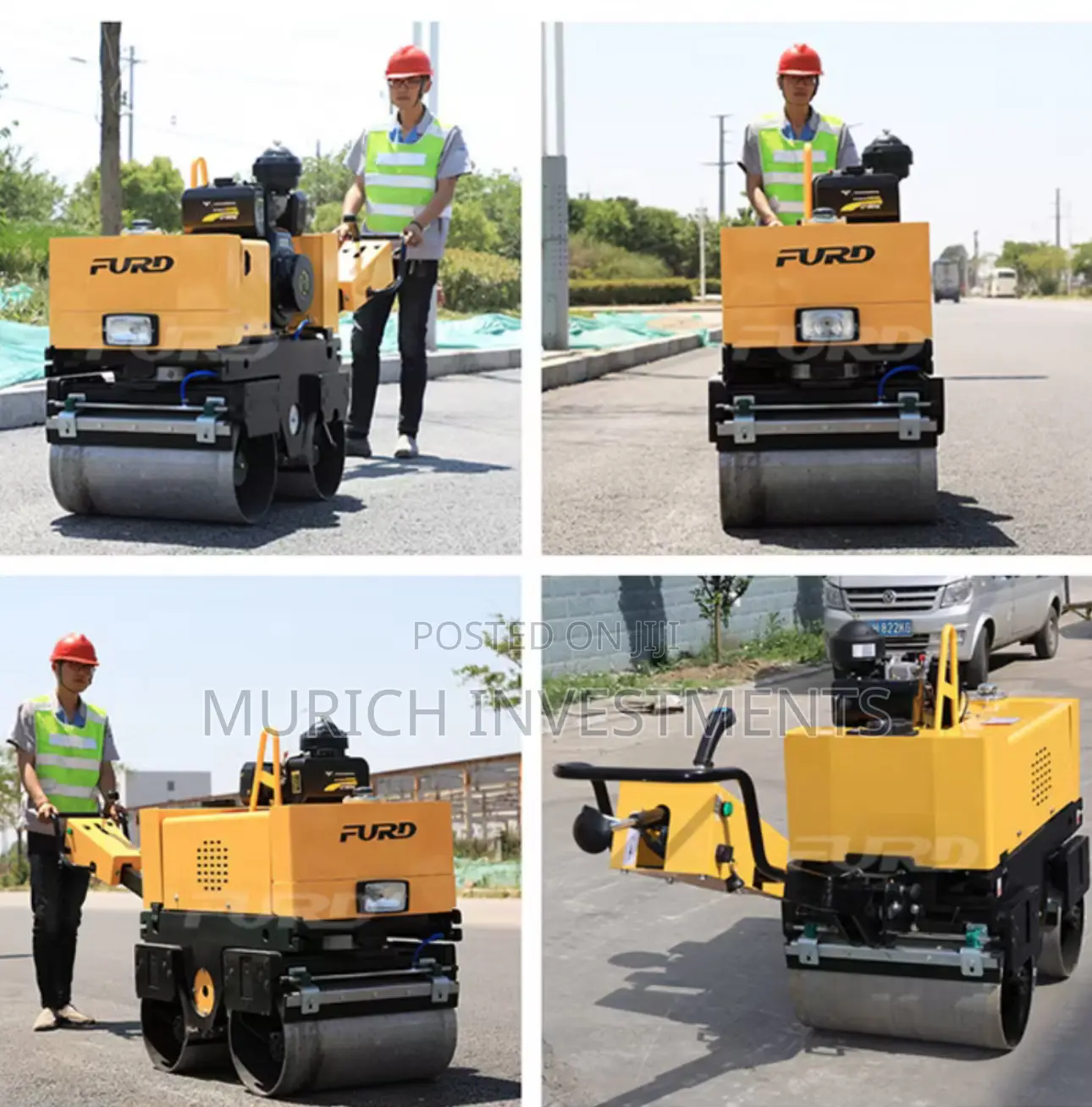 800kg Walk-Behind Double Drum Road Roller | Vibratory Compactor