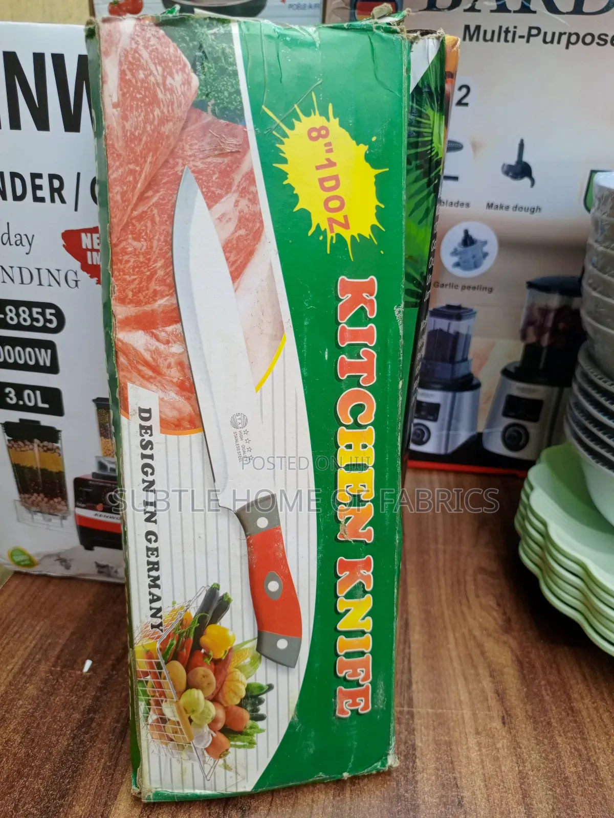 12pcs Stainless Kitchen Knife Set – Sharp, Durable Heat-Resistant