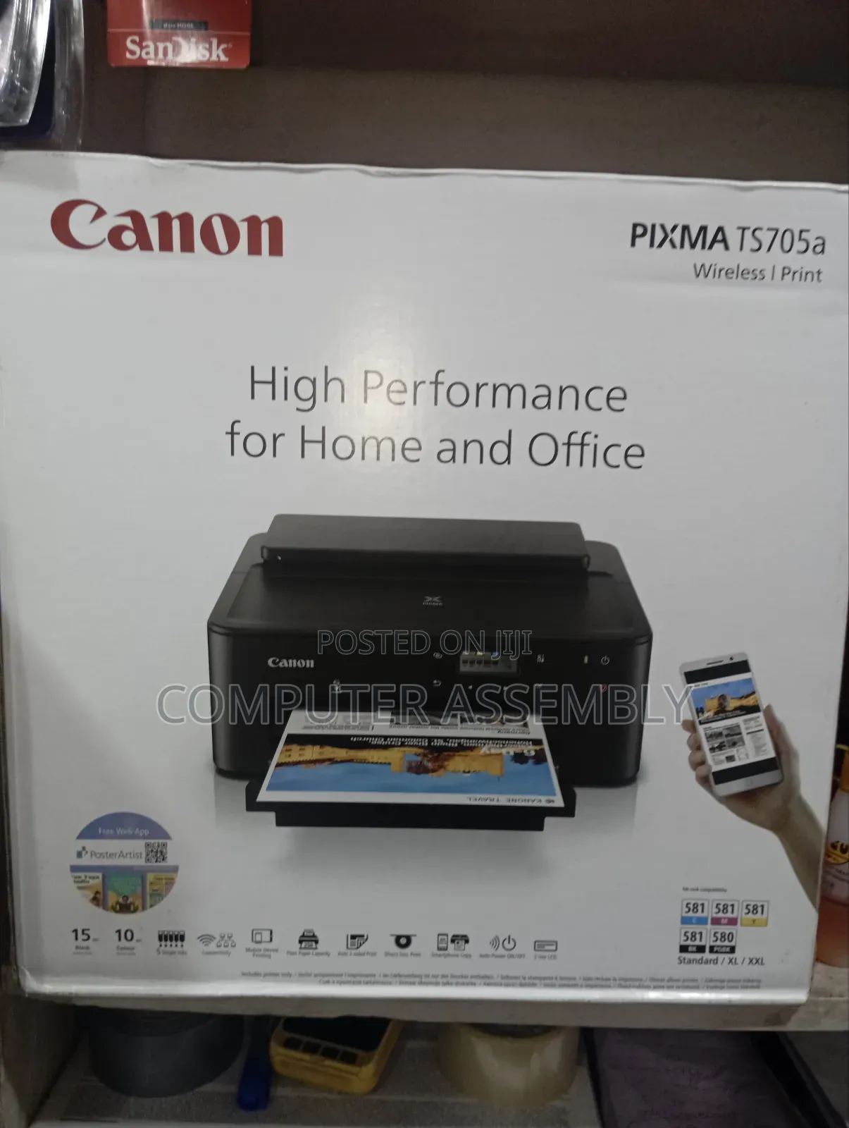 Canon Pixma Ts705a Photo,Cd, Id Card, A4 Printer