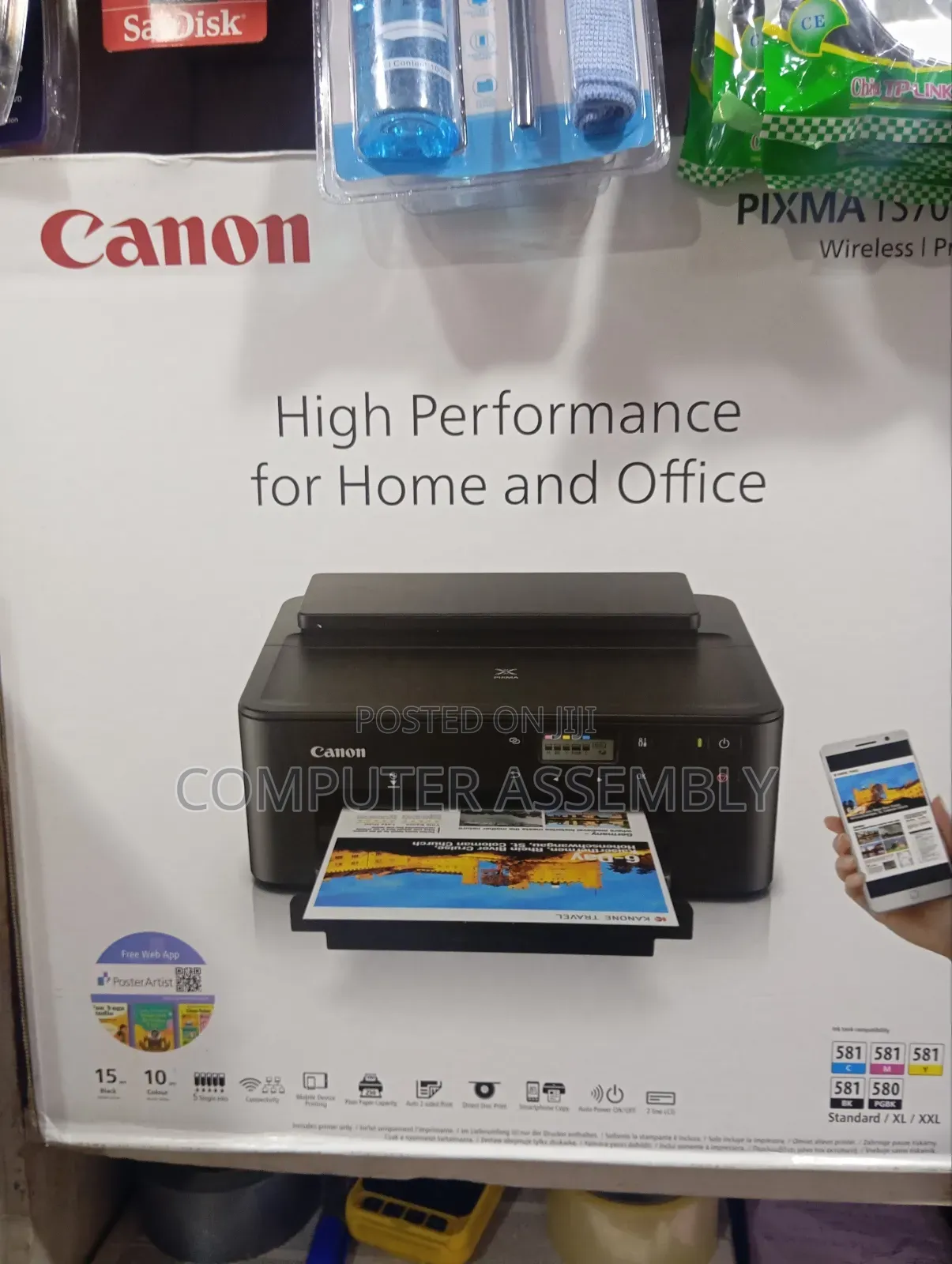 Canon Pixma Ts705a Photo,Cd, Id Card, A4 Printer