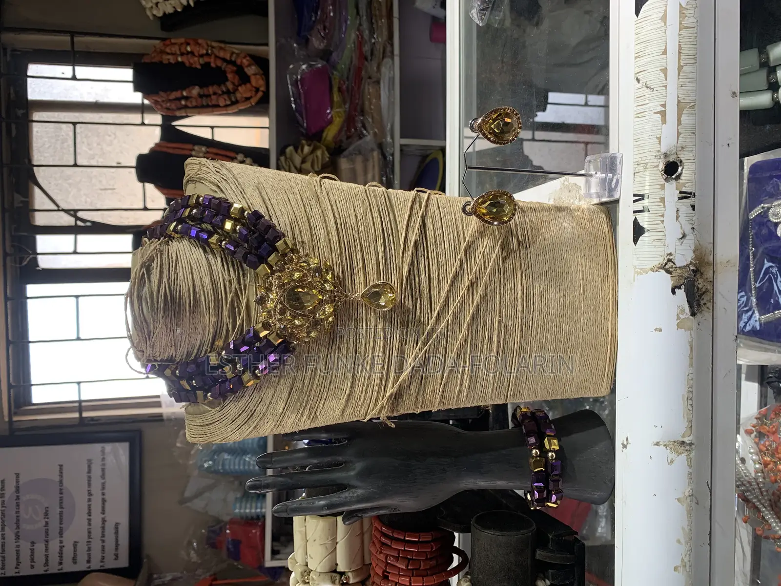 Couple Crystals Beaded Jewelries Set