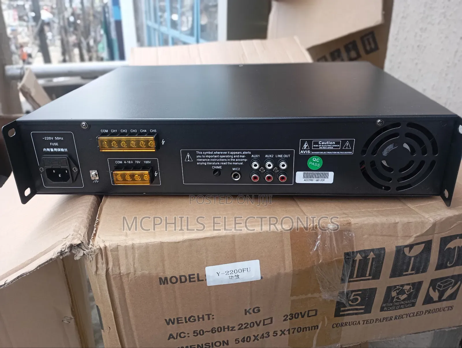 5-zones Usb/Bluetooth/Fm P.A Amplifier
