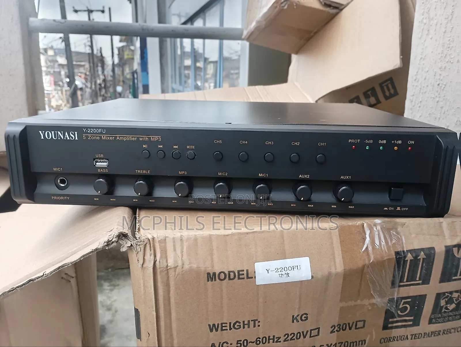 5-zones Usb/Bluetooth/Fm P.A Amplifier