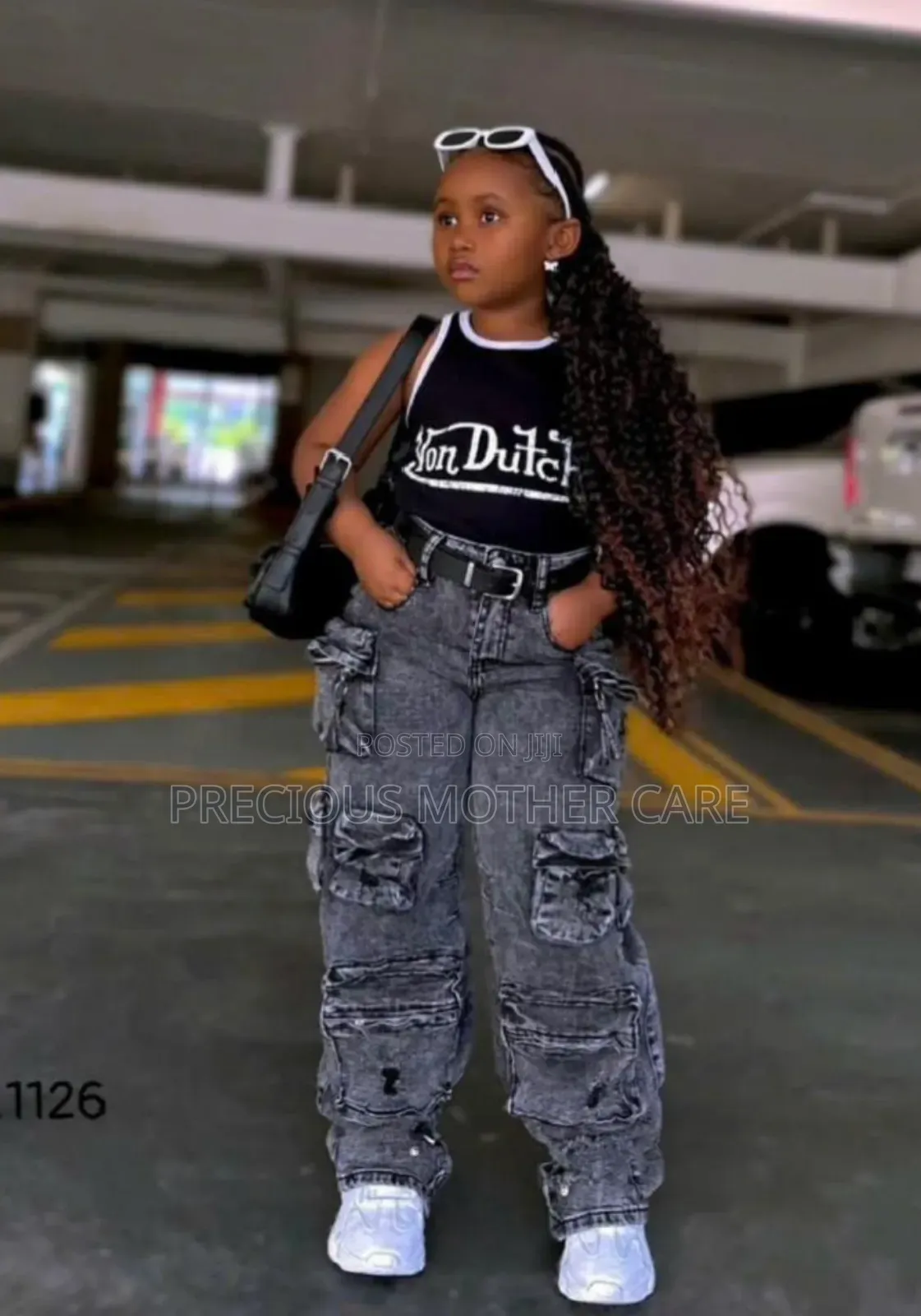 Teenagers and Children Top and Black Bargin Cargos Jeans