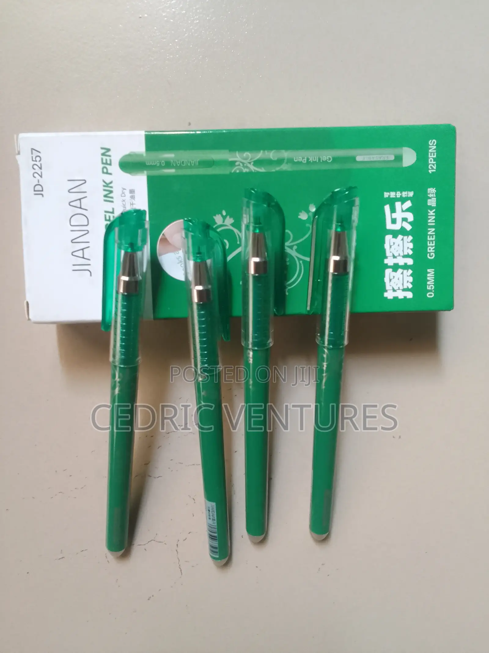 Erasable Blue Black Green Red Ink Gel Pen For Writing - 12pcs