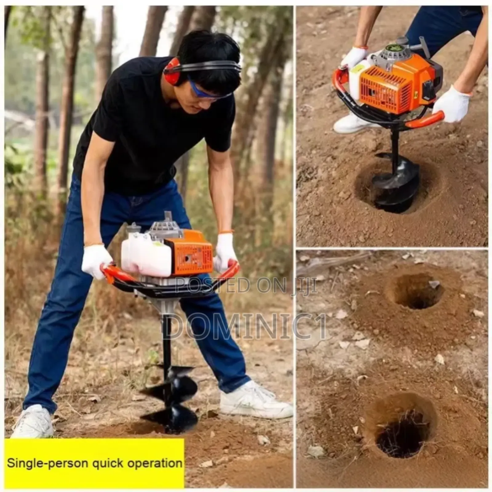 Earth Auger Machine Use For Making Hole