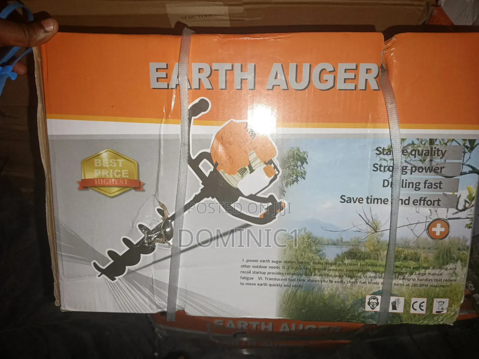 Earth Auger Machine Use For Making Hole