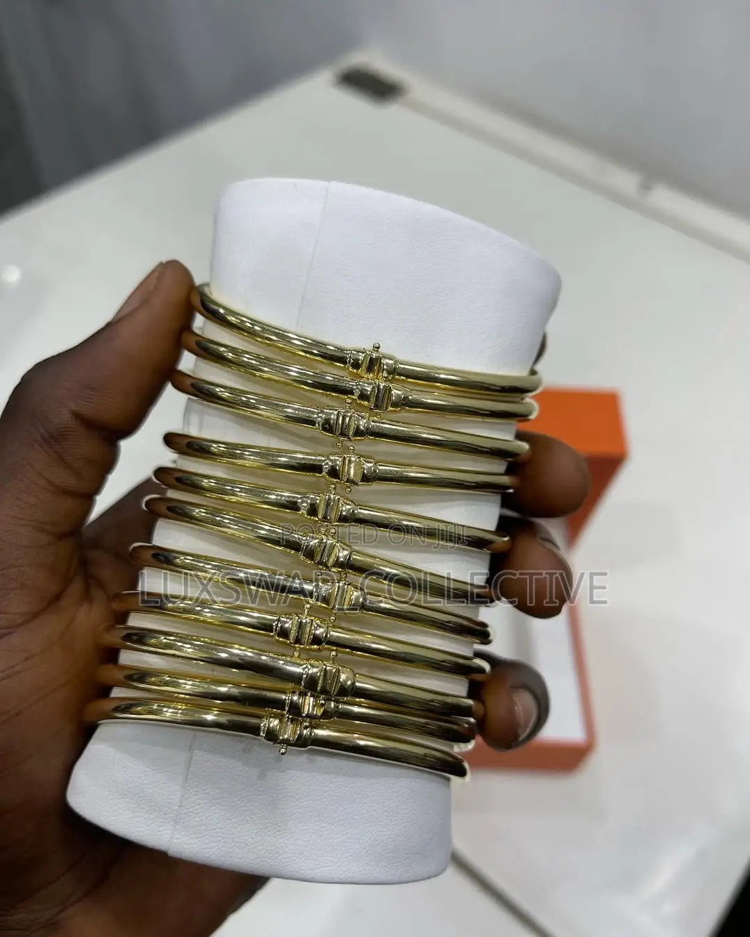 Gold Lion Head Bangles
