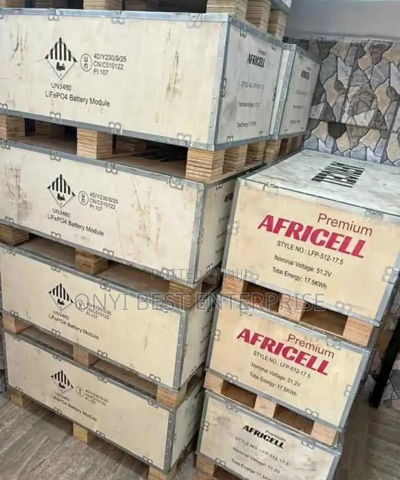 Africell Lithium Ion Battery 17.5kwh 51.2v Standing One