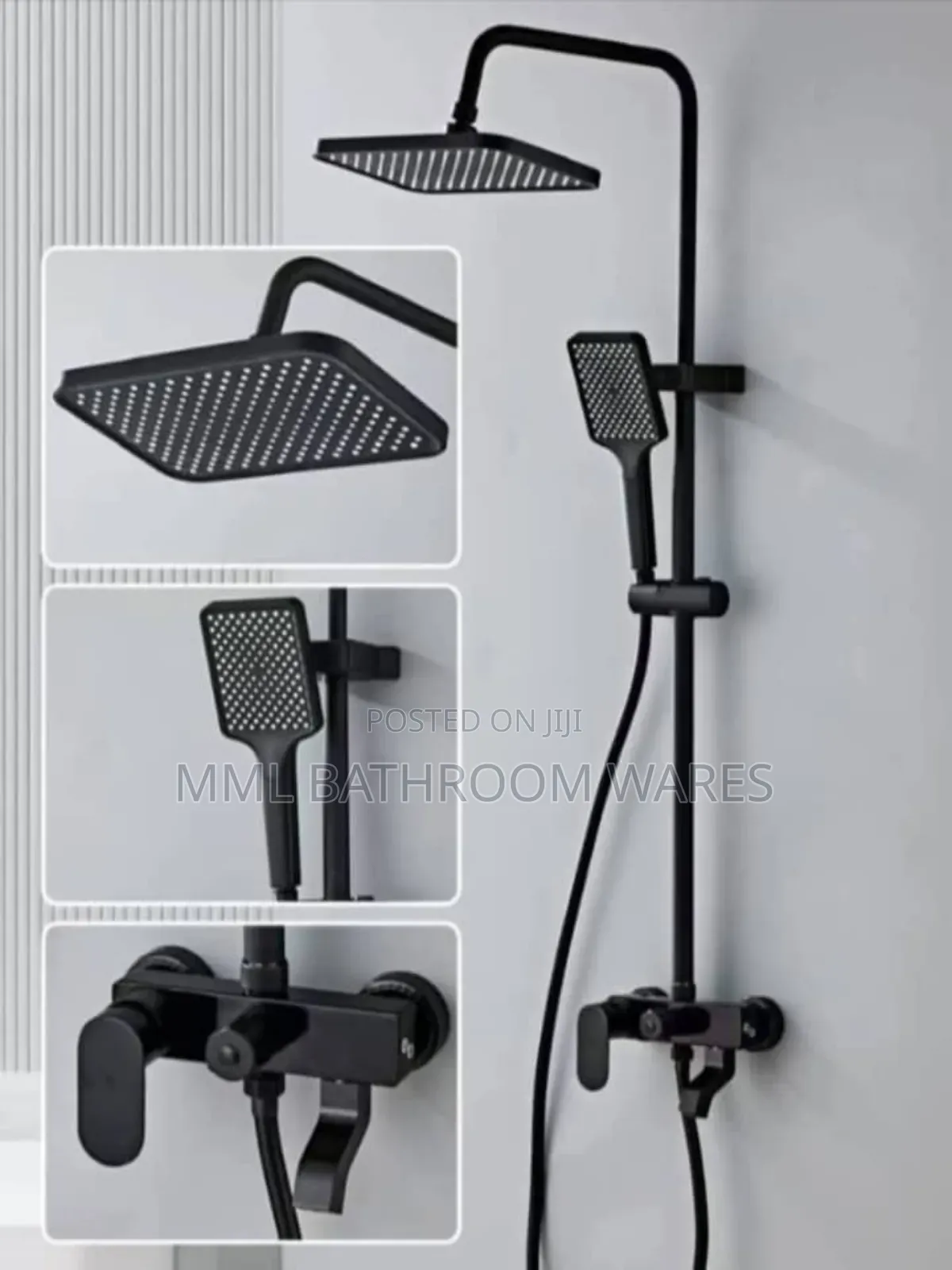 Black Complete Bathroom Shower