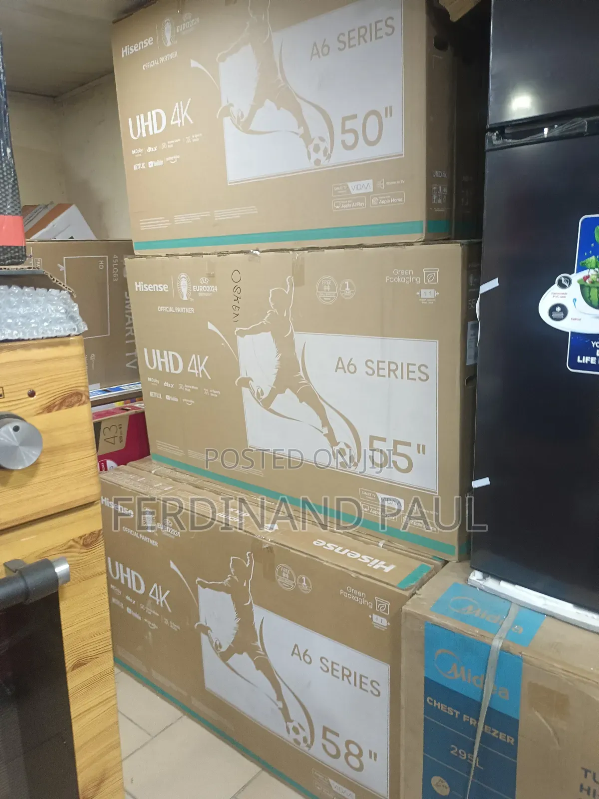 Hisense Smart Television All Sizes 32,43,50,55,58,65,70,75,85 And 100